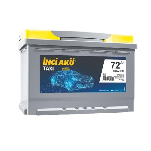 12V 72Ah İnci Akü Taxi